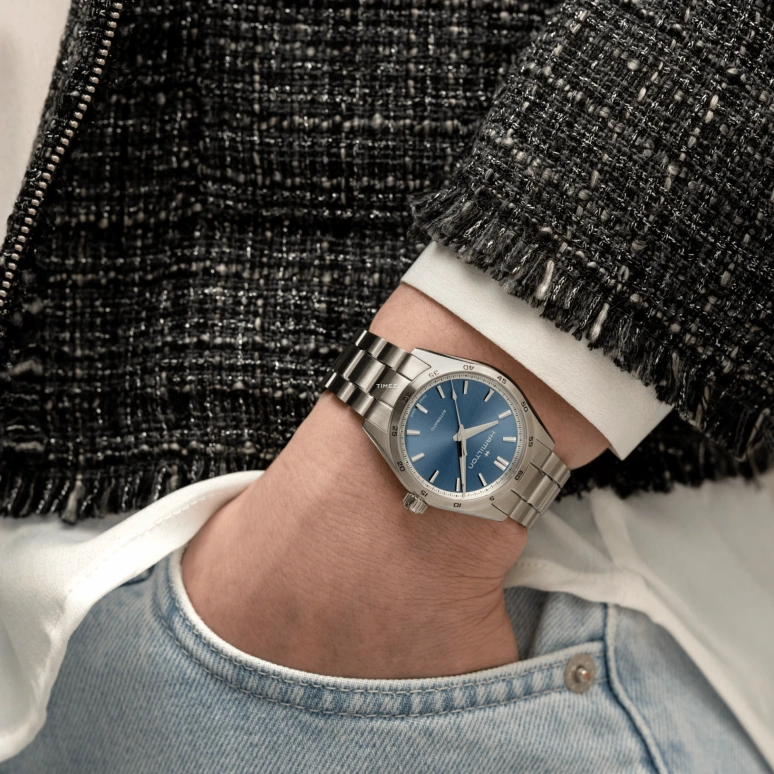 Hamilton,Jazzmaster 34mm,34mm,Stainless Steel,Blue,Automatic,Sapphire,Crystal Glass,Round,H36105140