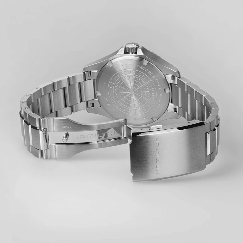 Hamilton,Khaki Navy 40mm,40mm,Stainless Steel,Black,Automatic,Day,80hours,H82405130