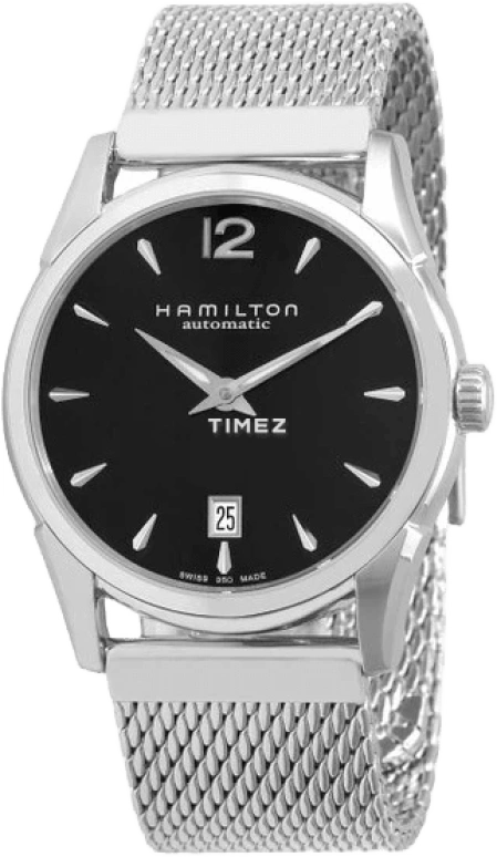 Hamilton,Jazzmaster 40mm,40mm,Stainless Steel,Black,Automatic,Day,Sapphire,Crystal Glass,H38515235