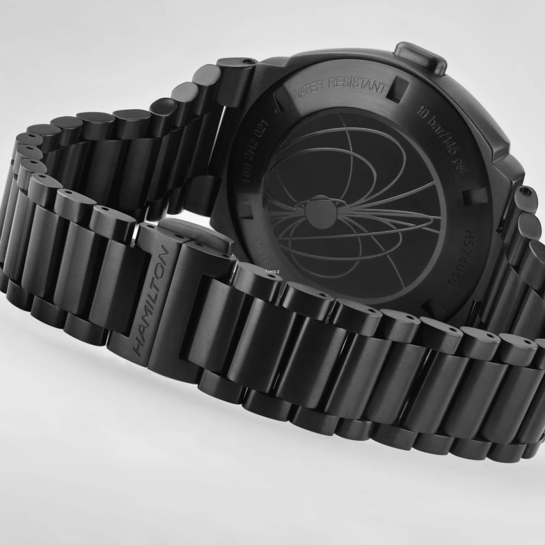 Hamilton,American Classic 41x35mm,41x35mm,Stainless Steel,Black,Quartz,Sapphire,Glass,Cushion,H52404131