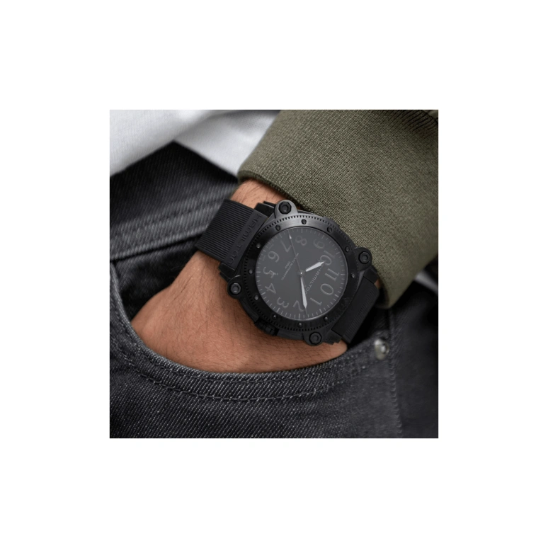 Hamilton,Khaki Navy 46mm,46mm,Titanium,Black,Automatic,80hours,In-house Caliber,H78505330