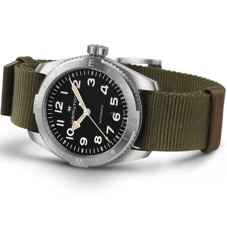 Hamilton,Khaki Field 37mm,37mm,Stainless Steel,Black,Automatic,80hours,In-house Caliber,H70225931
