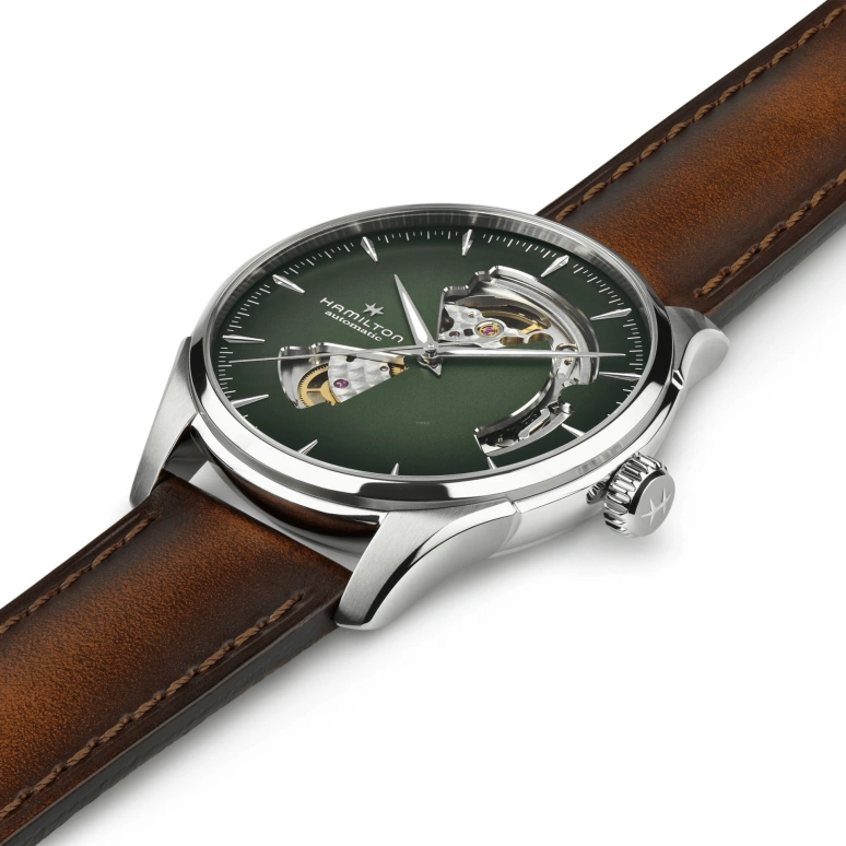 Hamilton,Jazzmaster 40mm,40mm,Stainless Steel,Green,Automatic,80hours,In-house Caliber,H32675560