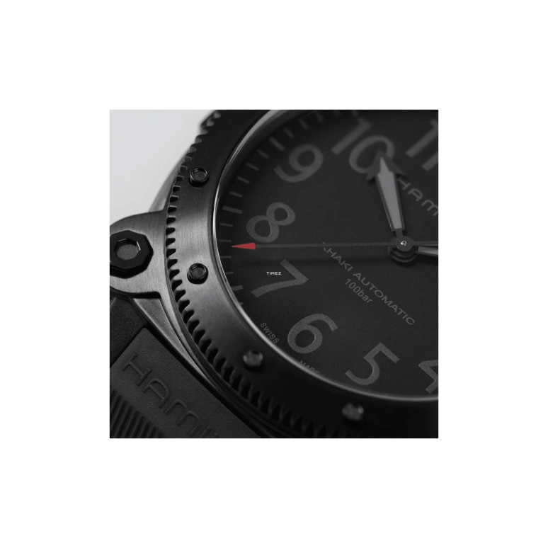 Hamilton,Khaki Navy 46mm,46mm,Titanium Gold,Titanium Gold,Black,Automatic,80hours,In-house Caliber,H78505332