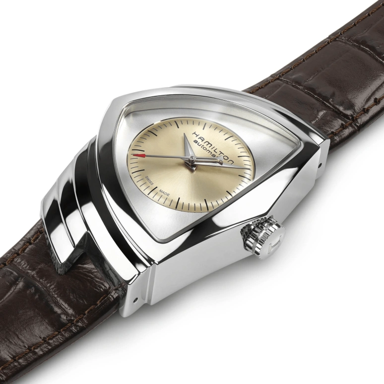 Hamilton,Ventura 34.70x53.50mm,34.70x53.50mm,Stainless Steel,Beige,Automatic,Day,42hours,H24515521