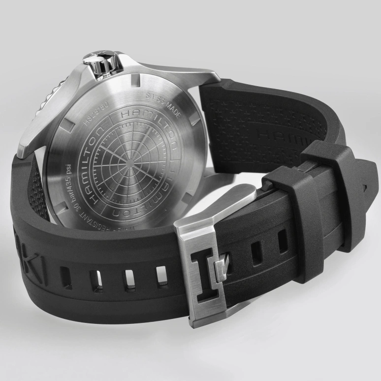 Hamilton,Khaki Navy 43mm,43mm,Stainless Steel,Black,Automatic,80hours,In-house Caliber,H82515330