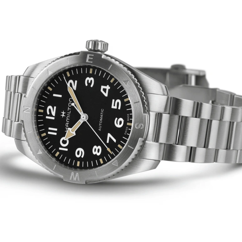 Hamilton,Khaki Field 41mm,41mm,Stainless Steel,Black,Automatic,Sapphire,Crystal Glass,Round,H70315130