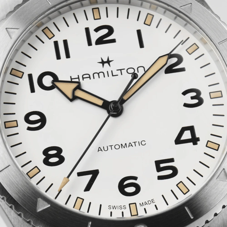 Hamilton,Khaki Field 41mm,41mm,Stainless Steel,White,Automatic,80hours,In-house Caliber,H70315110
