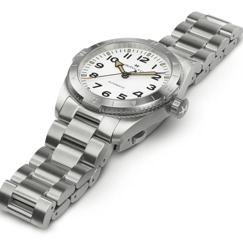 Hamilton,Khaki Field 37mm,37mm,Stainless Steel,White,Automatic,80hours,In-house Caliber,H70225110