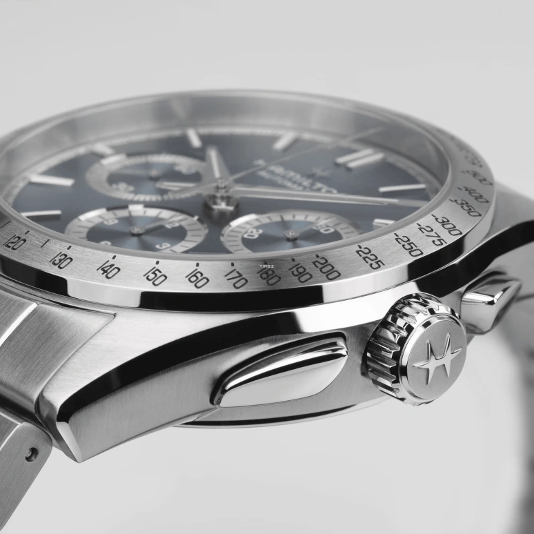 Hamilton,Jazzmaster 42mm,42mm,Stainless Steel,Blue,Automatic,Chronograph,Day,H36656140