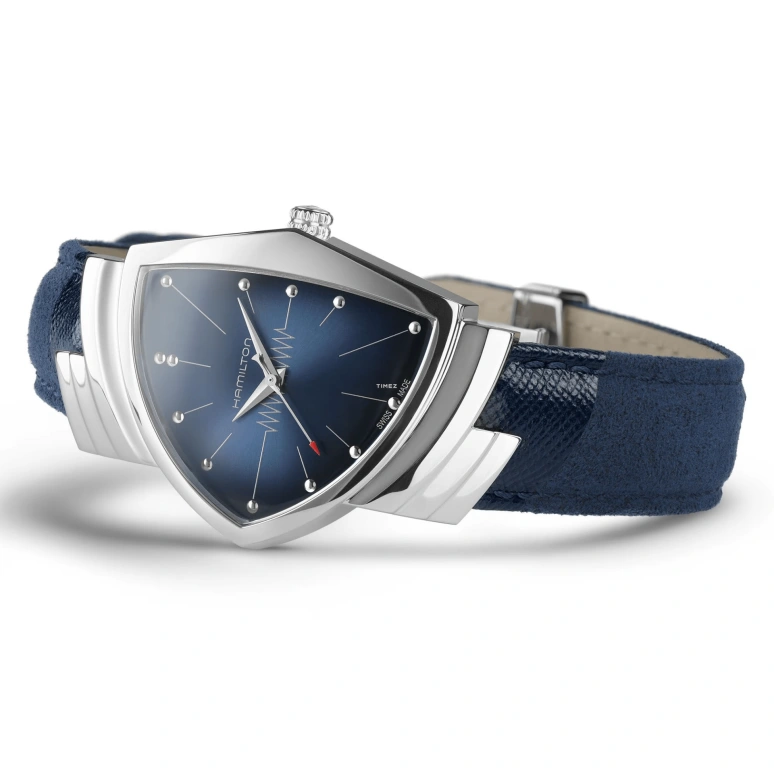 Hamilton,Ventura 32.30x50.30mm,32.30x50.30mm,Stainless Steel,Blue,Quartz,Hardlex,Other,H24411942