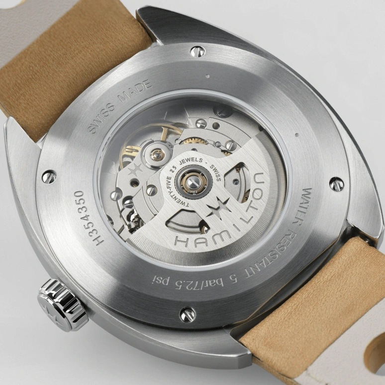 Hamilton,American Classic 42mm,42mm,Stainless Steel,Yellow,Automatic,Sapphire,Crystal Glass,Round,H35435820
