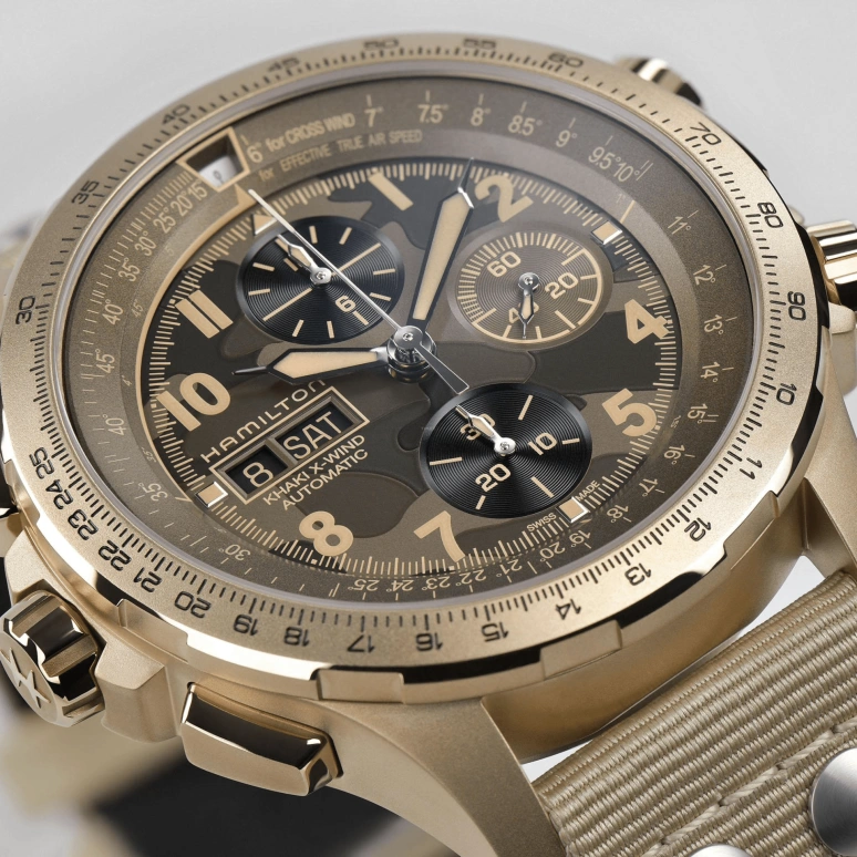 Hamilton,Khaki Aviation 45mm,45mm,Stainless Steel,Green,Automatic,Chronograph,Date,Day,H77916920