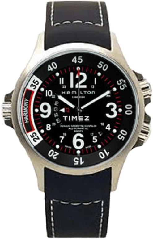Hamilton,Khaki Action 42.50mm,42.50mm,Stainless Steel,Coffee,Brown,Sapphire,Crystal Glass,H77675333