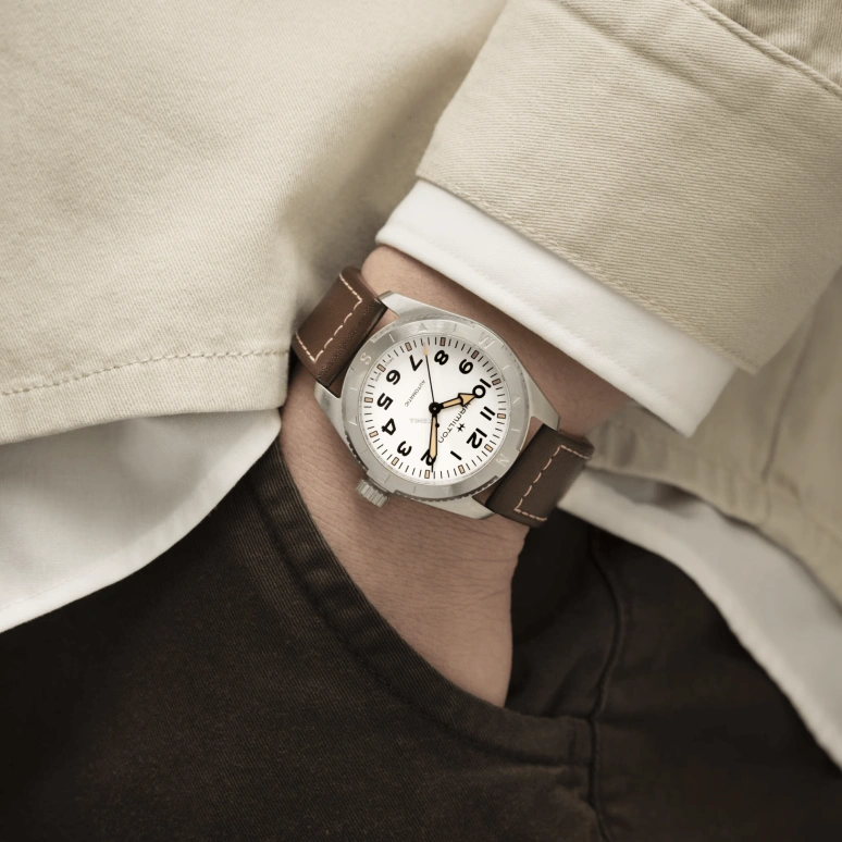 Hamilton,Khaki Field 41mm,41mm,Stainless Steel,White,Automatic,Sapphire,Crystal Glass,Round,H70315510