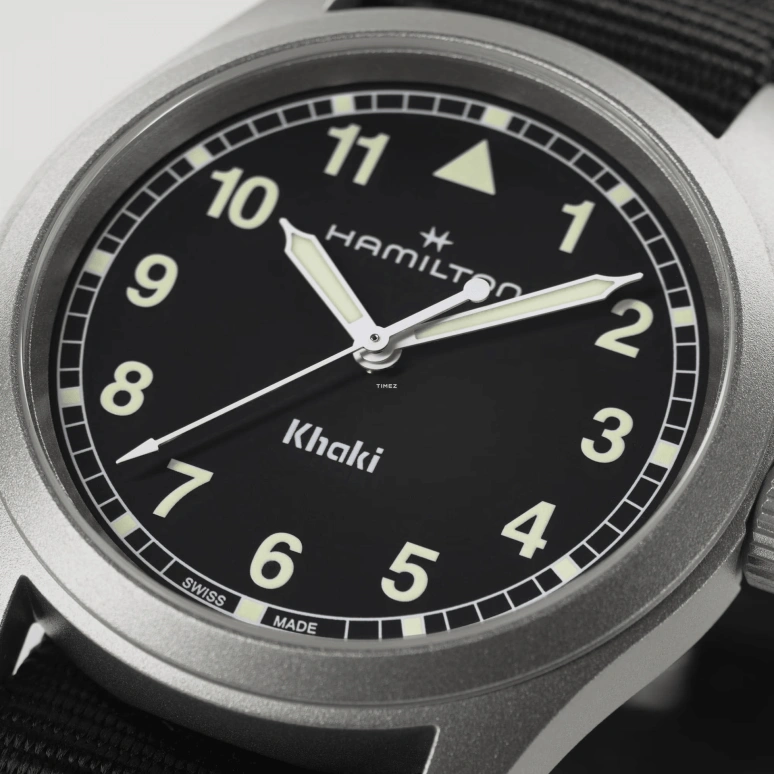 Hamilton,Khaki Field 38mm,38mm,Stainless Steel,Black,Quartz,Sapphire,Crystal Glass,Round,H69401430