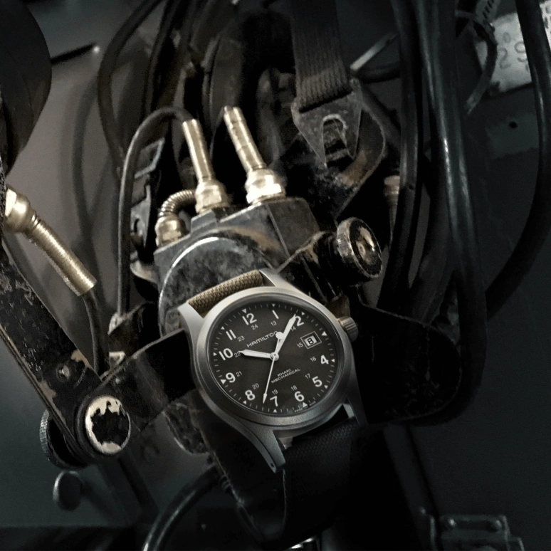 Hamilton,Khaki Field 38mm,38mm,Stainless Steel,Green,Handwound,Date,80hours,H69439363
