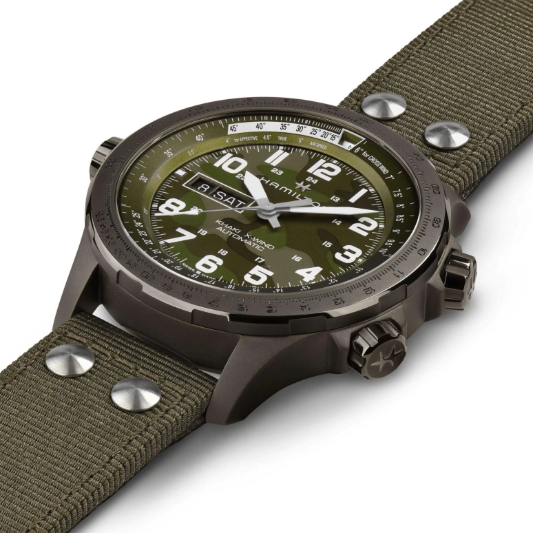Hamilton,Khaki Aviation 45mm,45mm,Stainless Steel,Brown,Automatic,Chronograph,Date,Day,H77775960