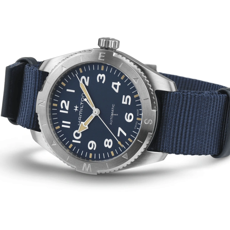 Hamilton,Khaki Field 41mm,41mm,Stainless Steel,Blue,Automatic,80hours,In-house Caliber,H70315940