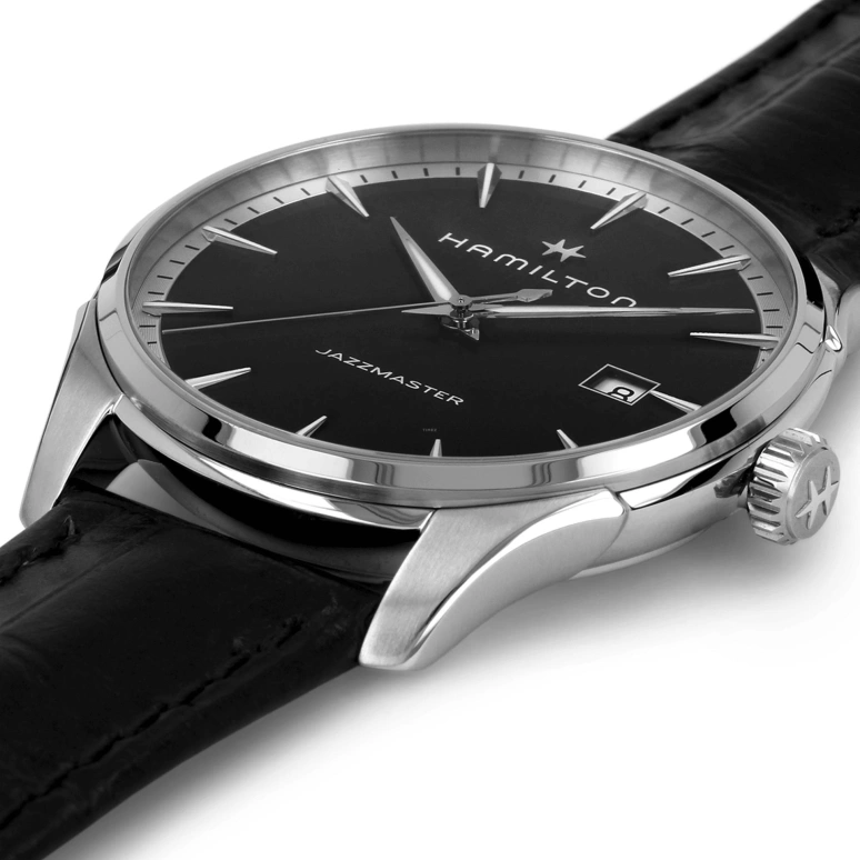 Hamilton,Jazzmaster 40mm,40mm,Stainless Steel,Black,Quartz,26280hours,Sapphire,Crystal Glass,H32451731