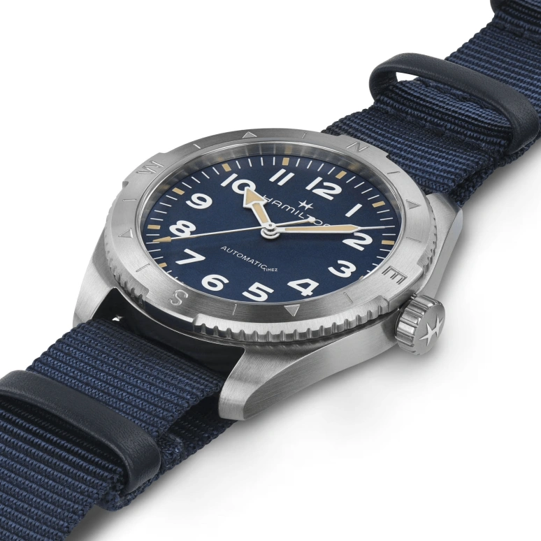 Hamilton,Khaki Field 41mm,41mm,Stainless Steel,Blue,Automatic,80hours,In-house Caliber,H70315940