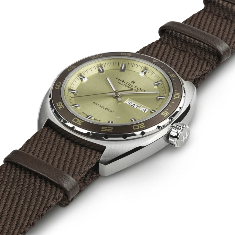 Hamilton,American Classic 42mm,42mm,Stainless Steel,Green,Automatic,Date,Day,H35445860
