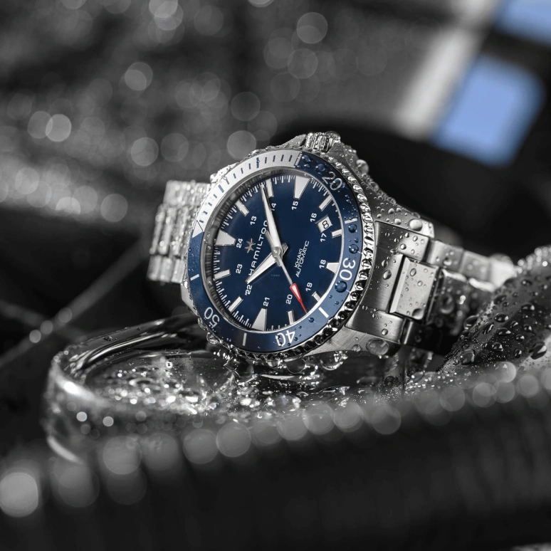 Hamilton,Khaki Navy 40mm,40mm,Stainless Steel,Luminous,Silver,Blue,Automatic,80hours,In-house Caliber,H82345141