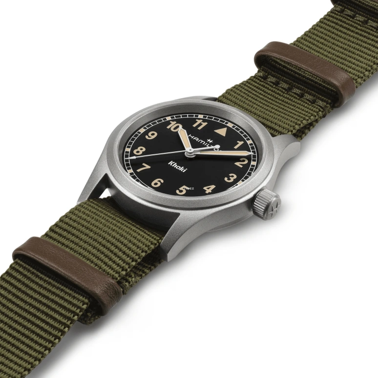 Hamilton,Khaki Field 33mm,33mm,Stainless Steel,Black,Quartz,Sapphire,Crystal Glass,Round,H69301930