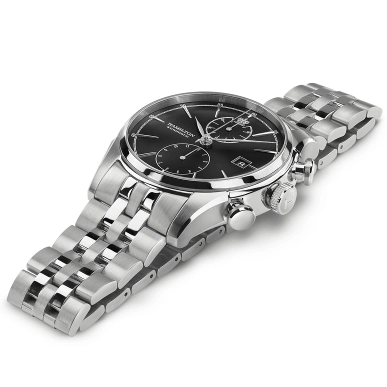 Hamilton,American Classic 42mm,42mm,Stainless Steel,Black,Automatic,Chronograph,Day,H32416131