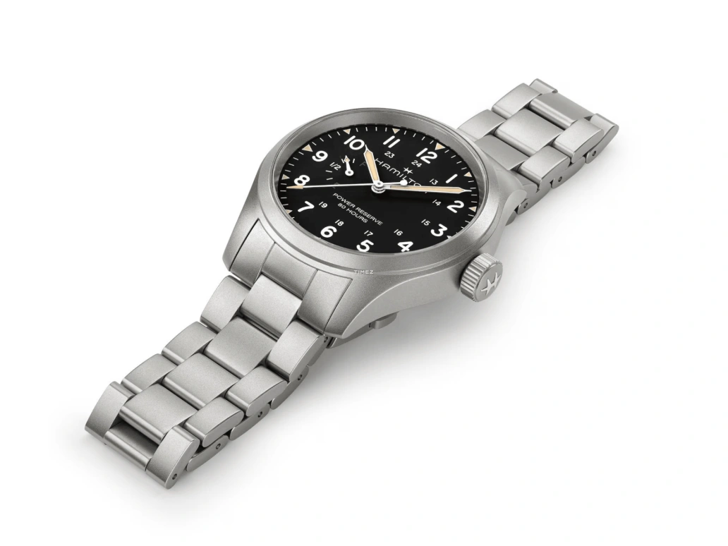 Hamilton,Khaki Field 40mm,40mm,Stainless Steel,Black,Handwound,Power Reserve Indicator,80hours,H69509130