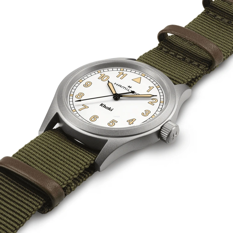 Hamilton,Khaki Field 38mm,38mm,Stainless Steel,White,Quartz,Sapphire,Crystal Glass,Round,H69401910