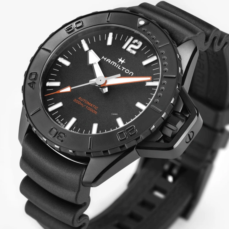Hamilton,Khaki Navy 46mm,46mm,Stainless Steel,Black,Automatic,80hours,In-house Caliber,H77855330