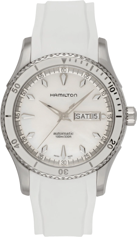 Hamilton,American Classic 42mm,42mm,Stainless Steel,Silver White,Sapphire,Crystal Glass,Open,H37555911