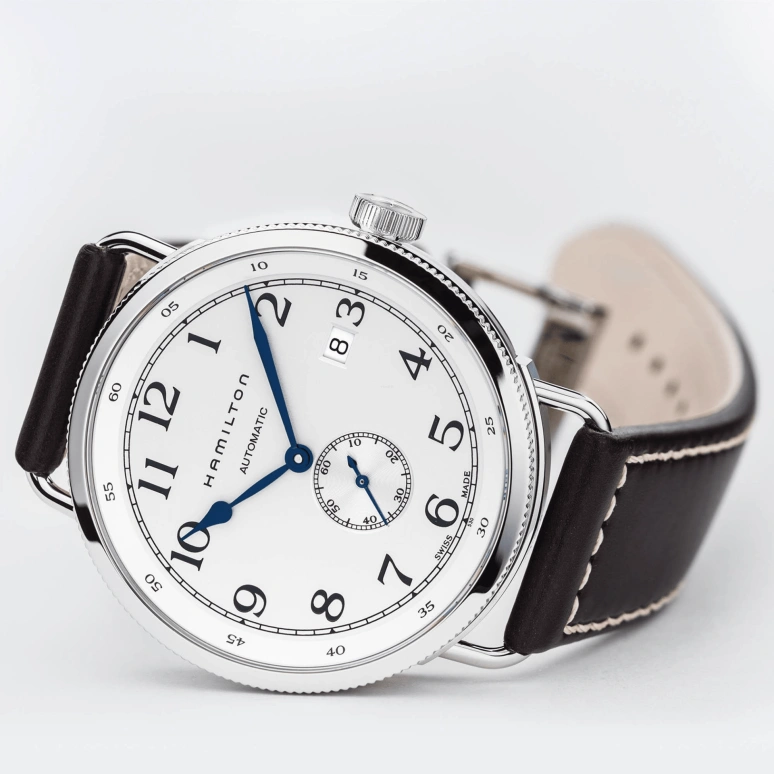 Hamilton,Khaki Navy 40mm,40mm,Stainless Steel,Silver,Automatic,Date,42hours,H78465553