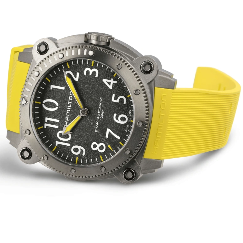 Hamilton,Khaki Navy 46mm,46mm,Titanium,Black,Automatic,80hours,In-house Caliber,H78535380