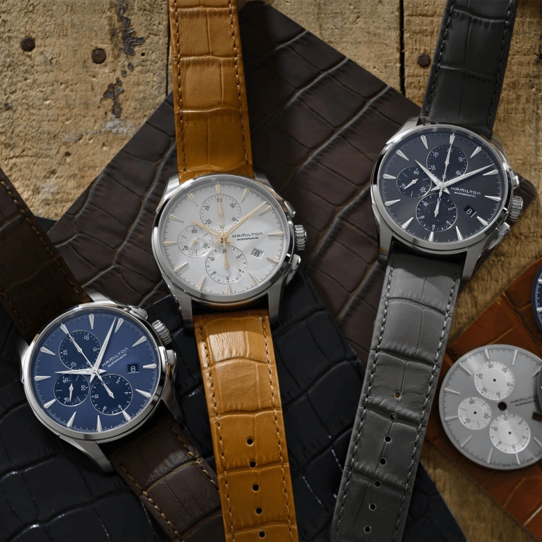 Hamilton,Jazzmaster 42mm,42mm,Stainless Steel,Black,Automatic,Chronograph,Day,H32586881