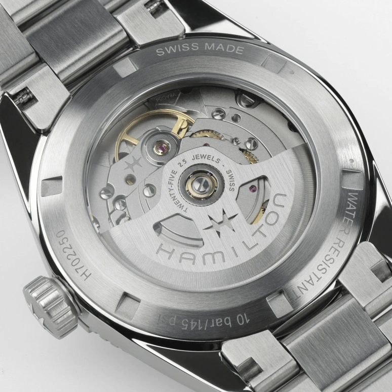 Hamilton,Khaki Field 37mm,37mm,Stainless Steel,Black,Automatic,Sapphire,Crystal Glass,Round,H70225130