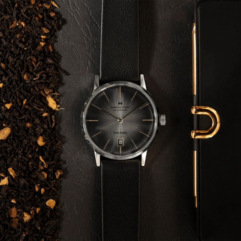 Hamilton,American Classic 38mm,38mm,Stainless Steel,Black,Automatic,42hours,Sapphire,Crystal Glass,H38455781