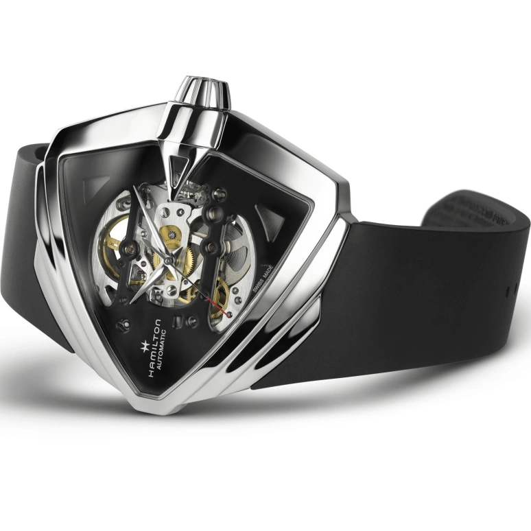 Hamilton,Ventura 45.50x46mm,45.50x46mm,Stainless Steel,Black,Automatic,80hours,In-house Caliber,H24625330