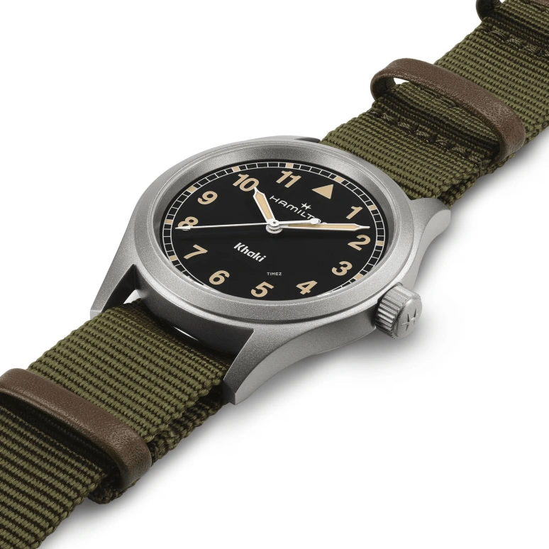 Hamilton,Khaki Field 38mm,38mm,Stainless Steel,Black,Quartz,Sapphire,Crystal Glass,Round,H69401930