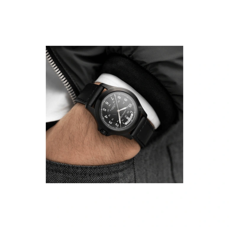 Hamilton,Khaki Field 40mm,40mm,Stainless Steel,Black,Automatic,Date,Day,H64465733