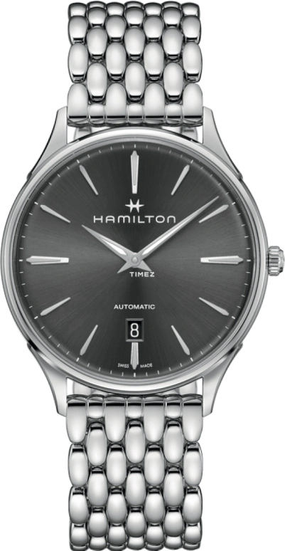 Hamilton,Jazzmaster 40mm,40mm,Stainless Steel,Smoky Gray,Grey,Automatic,H38525181