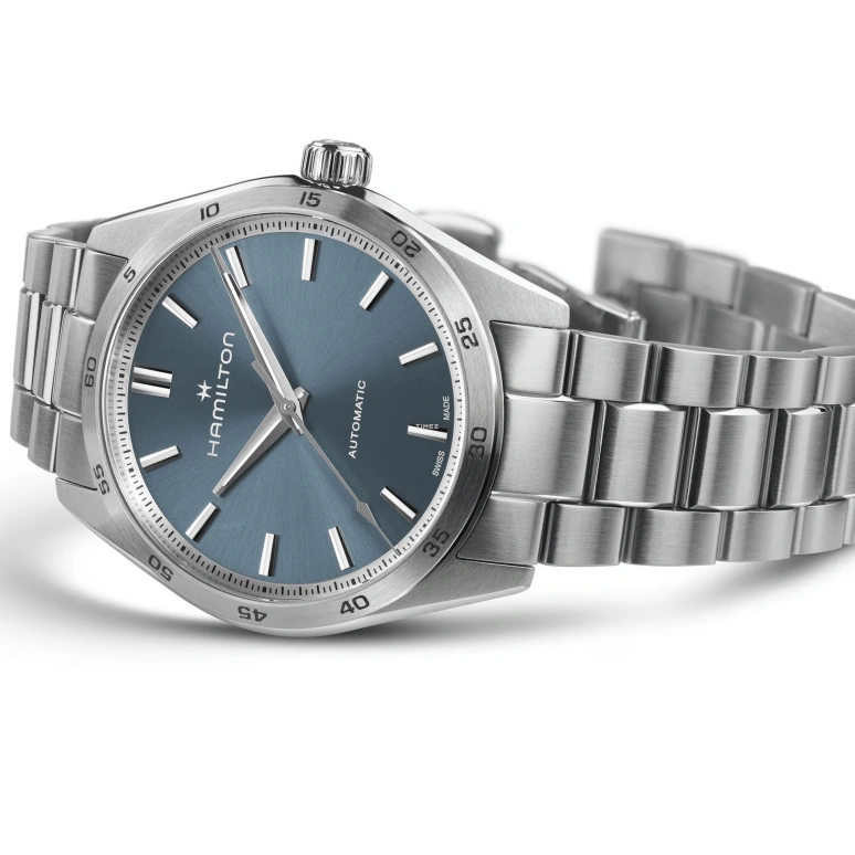 Hamilton,Jazzmaster 38mm,38mm,Stainless Steel,Blue,Automatic,80hours,In-house Caliber,H36235140