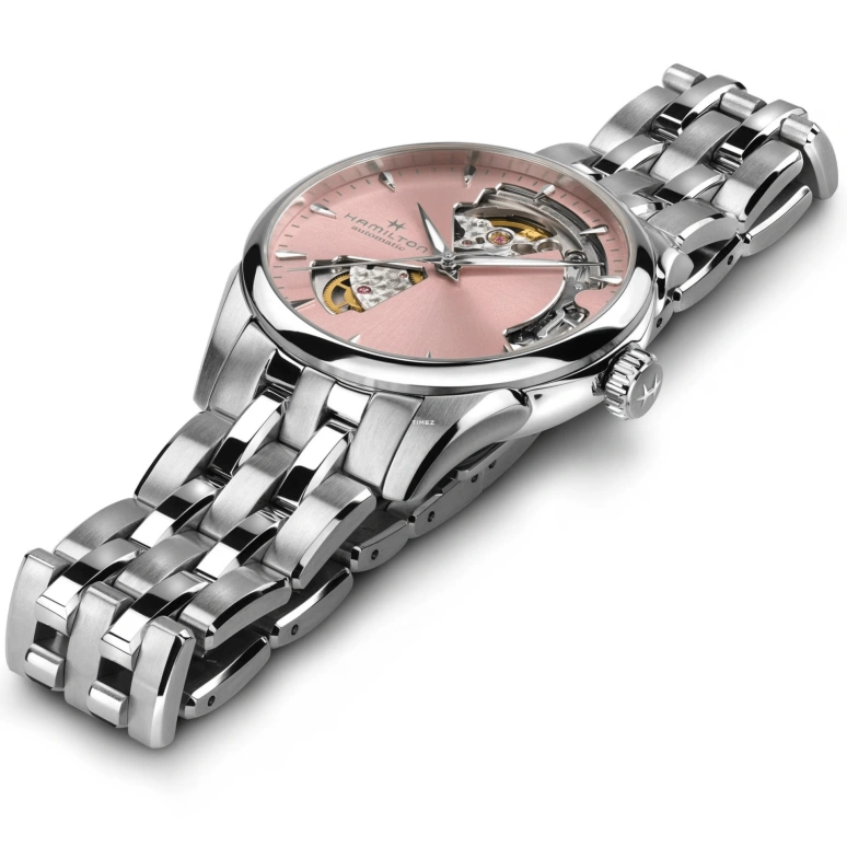 Hamilton,Jazzmaster 36mm,36mm,Stainless Steel,Pink,Automatic,Sapphire,Crystal Glass,Round,H32215170