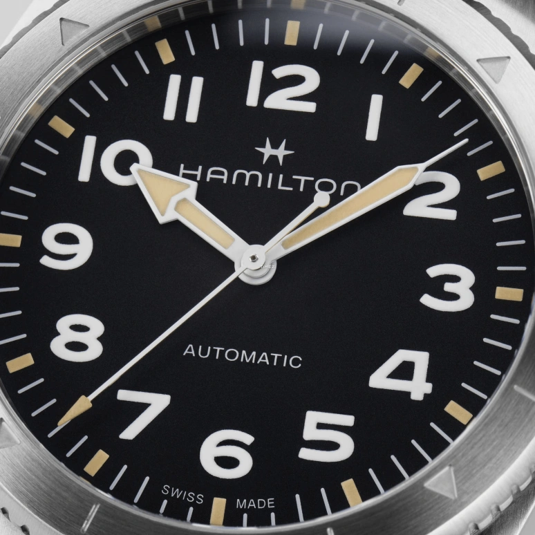 Hamilton,Khaki Field 41mm,41mm,Stainless Steel,Black,Automatic,80hours,In-house Caliber,H70315931