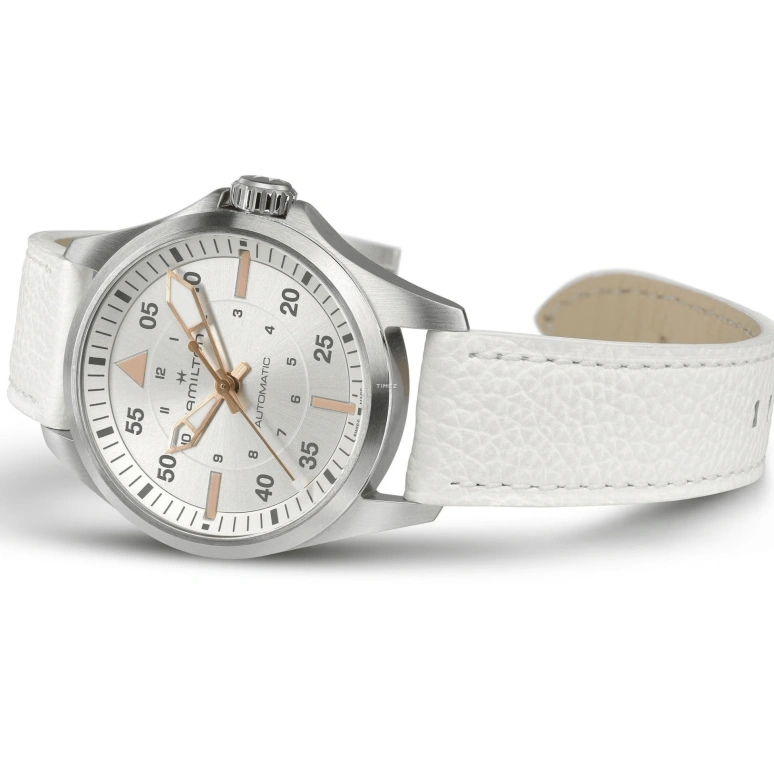 Hamilton,Khaki Aviation 36mm,36mm,Stainless Steel,Silver White,Automatic,Sapphire,Glass,Round,H76215850