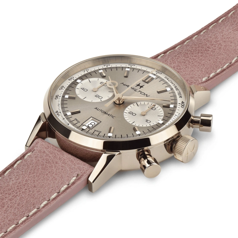 Hamilton,American Classic 40mm,40mm,Stainless Steel,Beige,Automatic,Chronograph,Date,H38426820