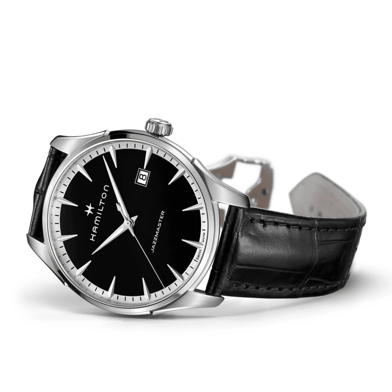 Hamilton,Jazzmaster 40mm,40mm,Stainless Steel,Black,Quartz,26280hours,Sapphire,Crystal Glass,H32451731