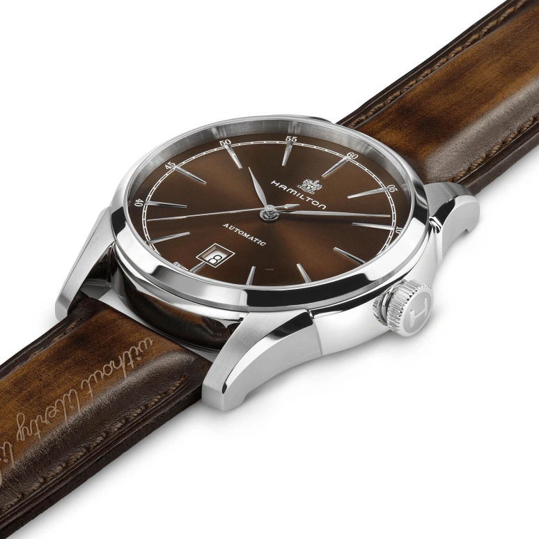 Hamilton,American Classic 42mm,42mm,Stainless Steel,Brown,Automatic,Day,80hours,H42415501