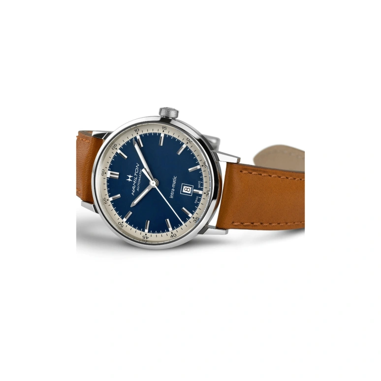 Hamilton,American Classic 40mm,40mm,Stainless Steel,Blue,Automatic,Date,80hours,H38425540